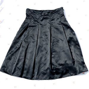 Armani Collezioni Black Silk Satin Skirt - Size 4